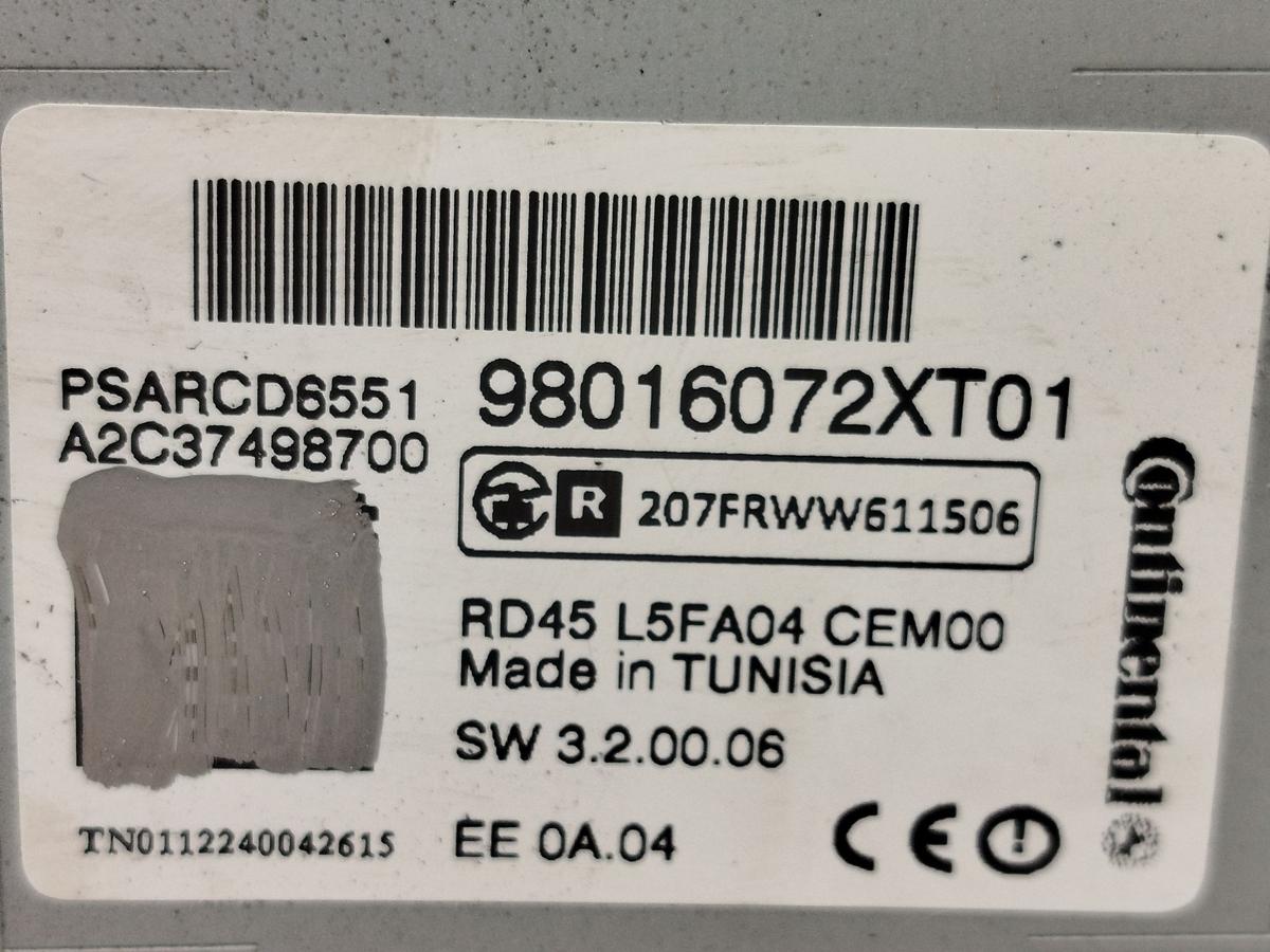 Peugeot 3008 I Typ 0U Radio Autoradio Laufwerk OEM