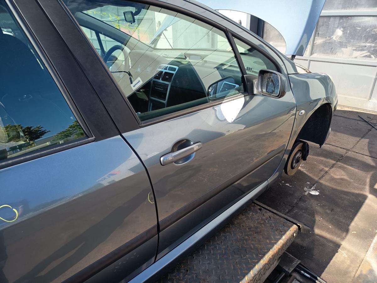 Peugeot 307 original T&uuml;r vorn rechts Beifahrer EZW Eisengrau Bj 2006