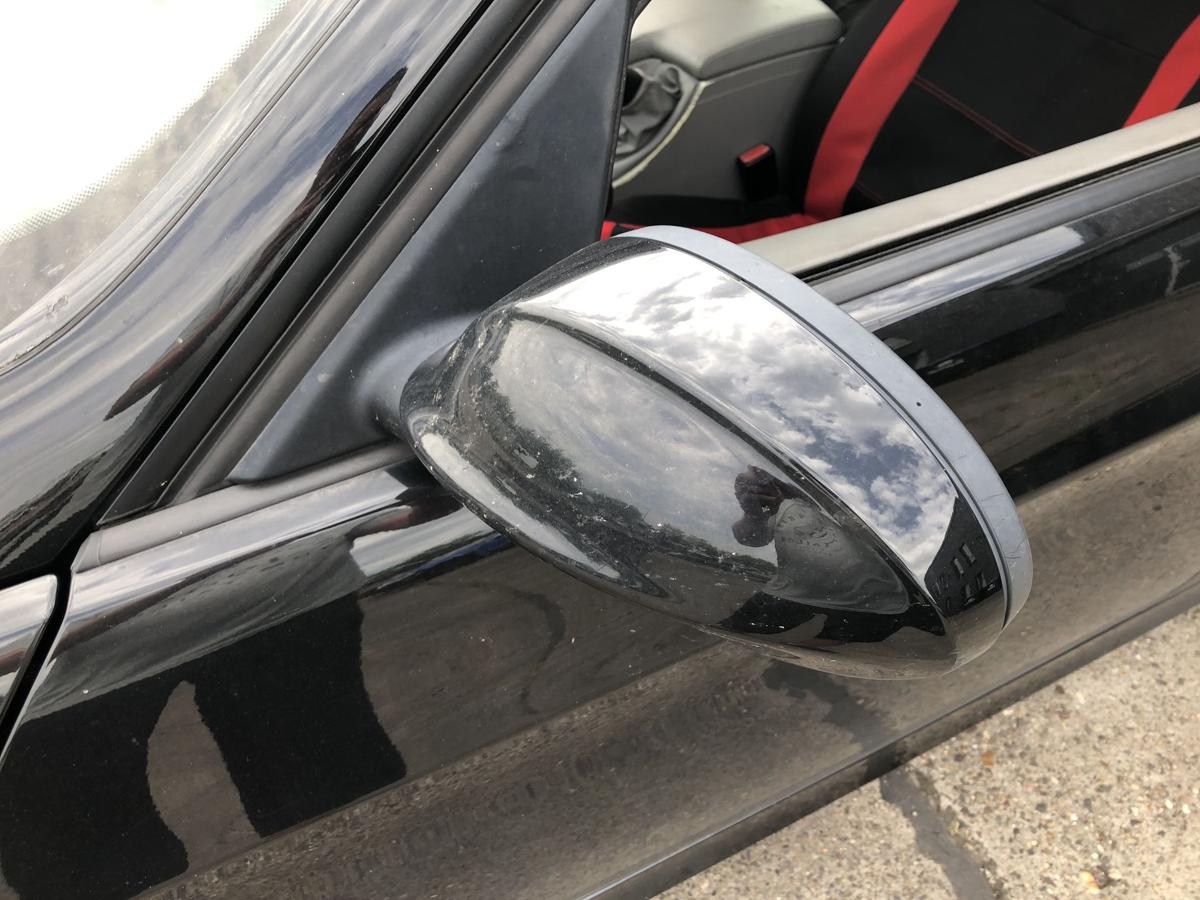 BMW 3er E90 E91 Außenspiegel links Seitenspiegel elektrisch schwarz II 668