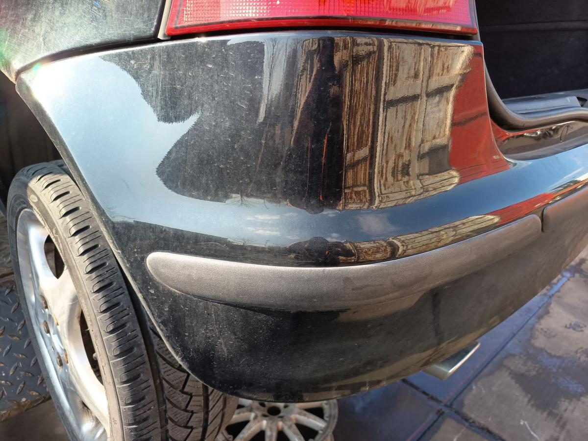 Mercedes A-Kl. W168 original Sto&szlig;stange F&auml;nger hinten Heck 696 Nachtschwarz Bj99