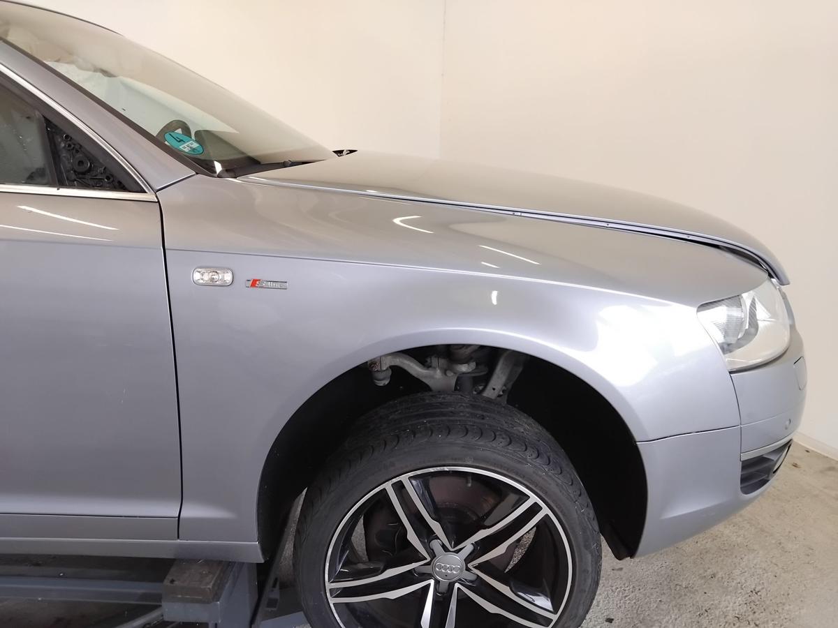 Audi A6 4F original Alu-Kotfl&uuml;gel vorn rechts LY7H Akoyasilbermetallic BJ2006