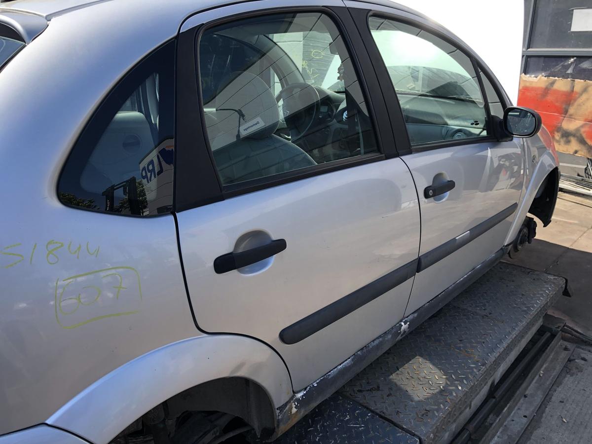 Citroen C3 original T&uuml;r hinten rechts Fond EZR Alugrau Bj 2003