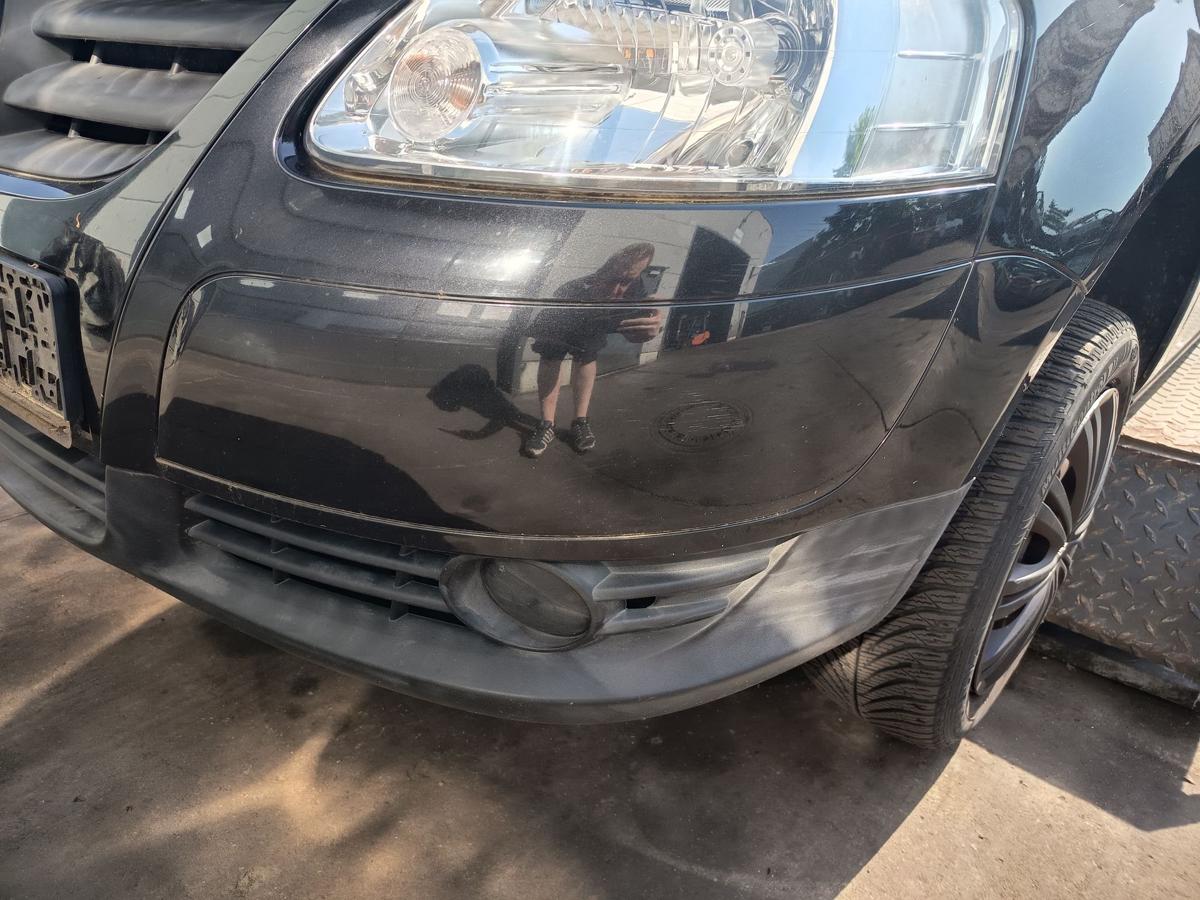 VW Fox original Sto&szlig;stange vorne LC9Z Black Magic Metallic Baujahr 2009