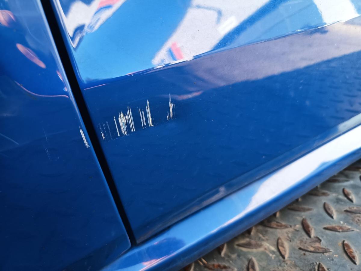 VW Polo 6R orig Tür links 3türer Fahrertür LD5E Blau Bj 2011