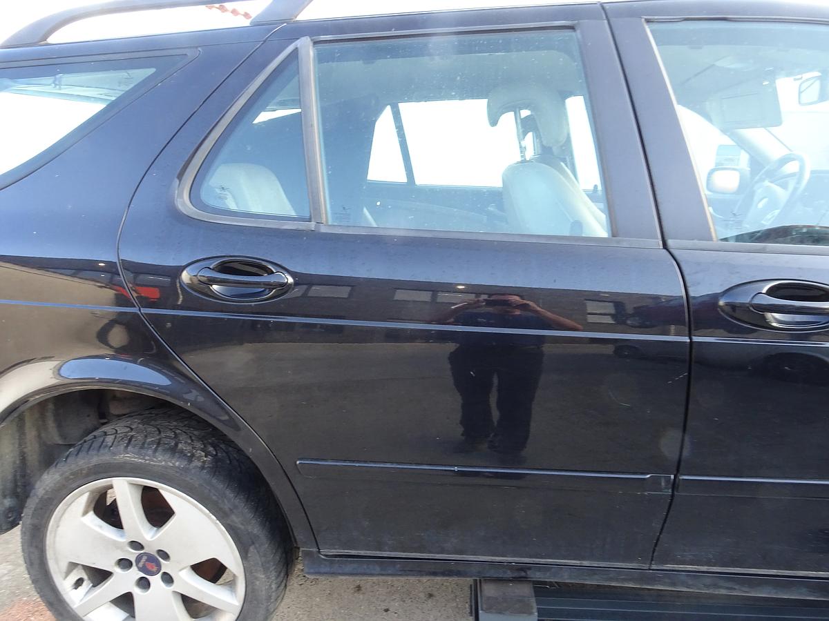 Saab 9-5 original Tür hinten rechts Schwarzmetallic Kombi Rohbau Bj.2005