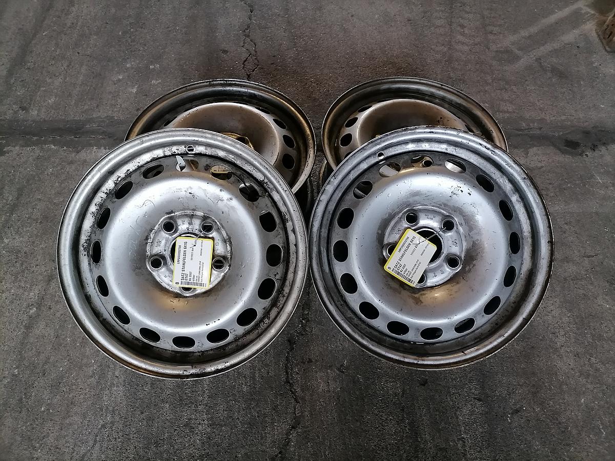 VW Caddy 2K 04-10 Satz Stahlfelgen 6x15 ET47 Felgen 5x112