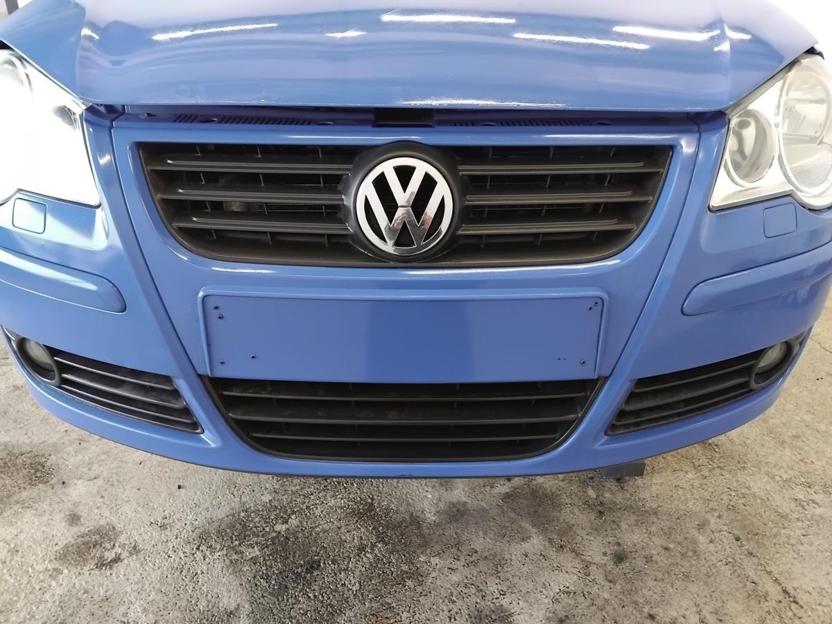 VW Polo 9N3 original Sto&szlig;stange Sto&szlig;f&auml;nger vorn summerblue LA5F BJ2009 SRA