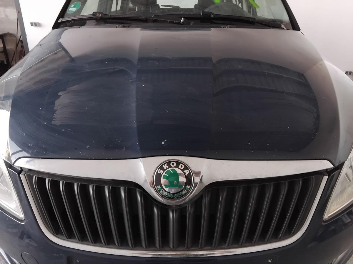 Skoda Fabia 2 5J Facelift Motorhaube Deckel vorn pacific blue LF5A BJ2011
