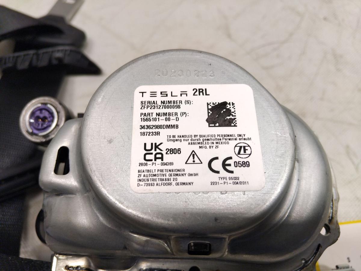 Tesla Model S Facelift original Sicherheitsgurt hinten links unfallfrei Bj.2023