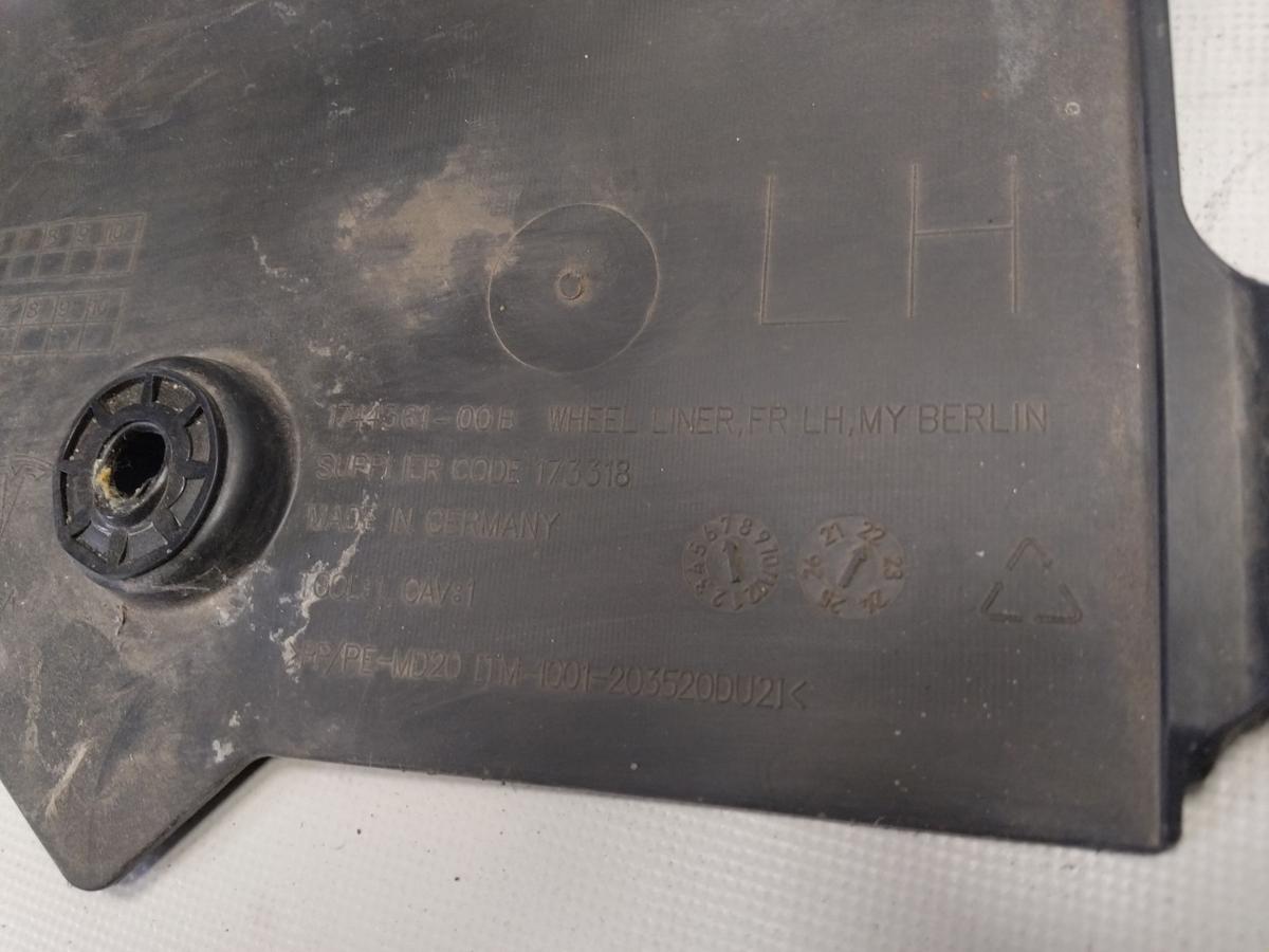 Tesla Model Y RWD original Radhausschale vorn links f&uuml;r Heckantrieb Bj.2023