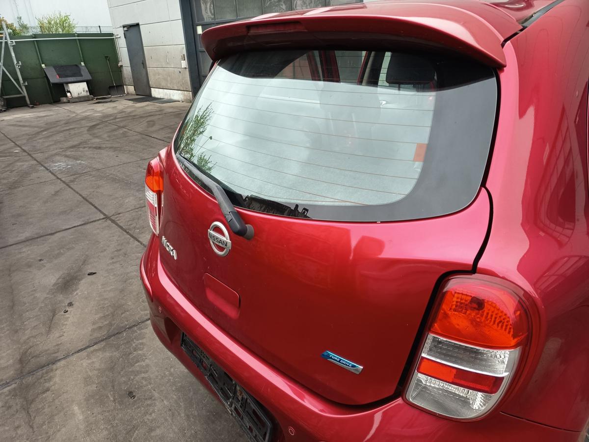 Nissan Micra K13 original Heckklappe mit Scheibe AY4 Kaminrot Bj 2013