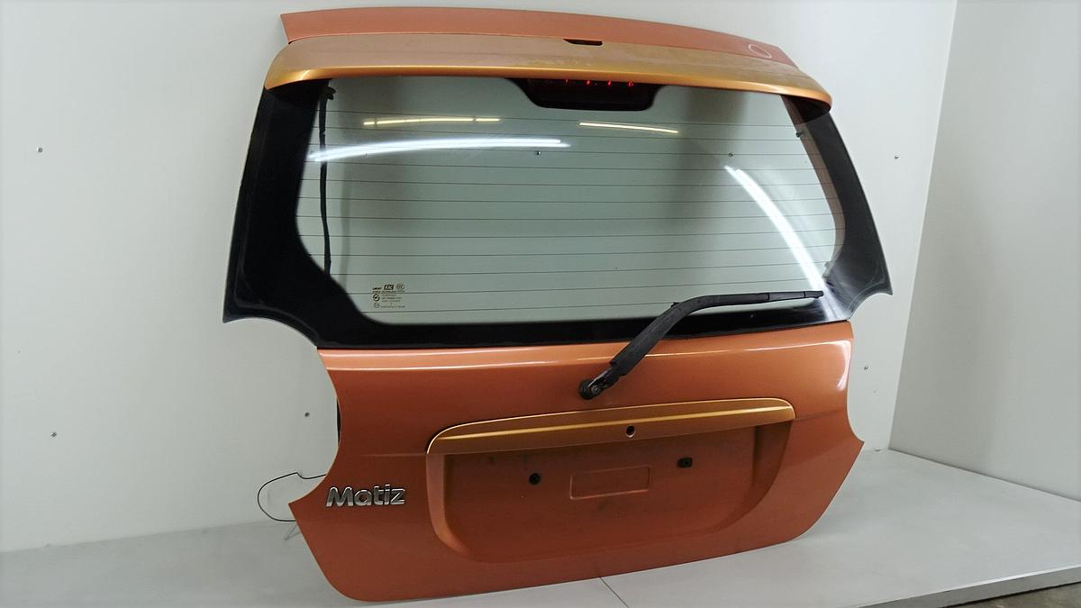 Chevrolet Matiz Bj2006 Heckklappe mit Scheibe in orange