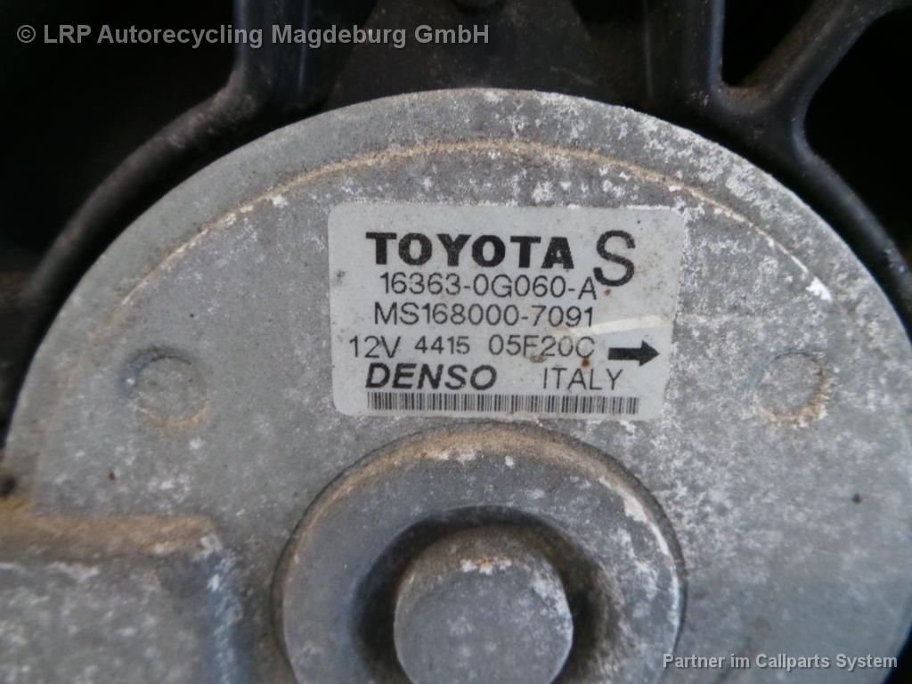 Toyota Corolla Verso Bj.04 Doppellüfter mit Zarge 2.0TD 163630G060 163630G050