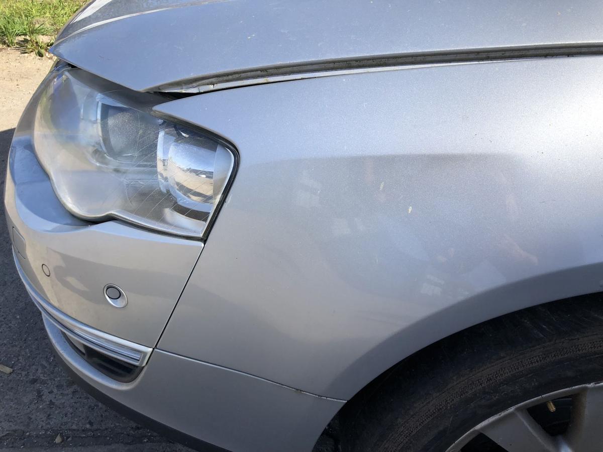 VW Passat 3C B6 Kotfl&uuml;gel vorn links Fahrerseite LA7W Reflexsilber Metallic OEM
