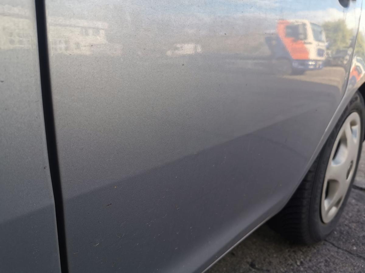 Opel Corsa D Tür Autotür Fondtür Rohbautür hinten links Z163 Lichtsilber met