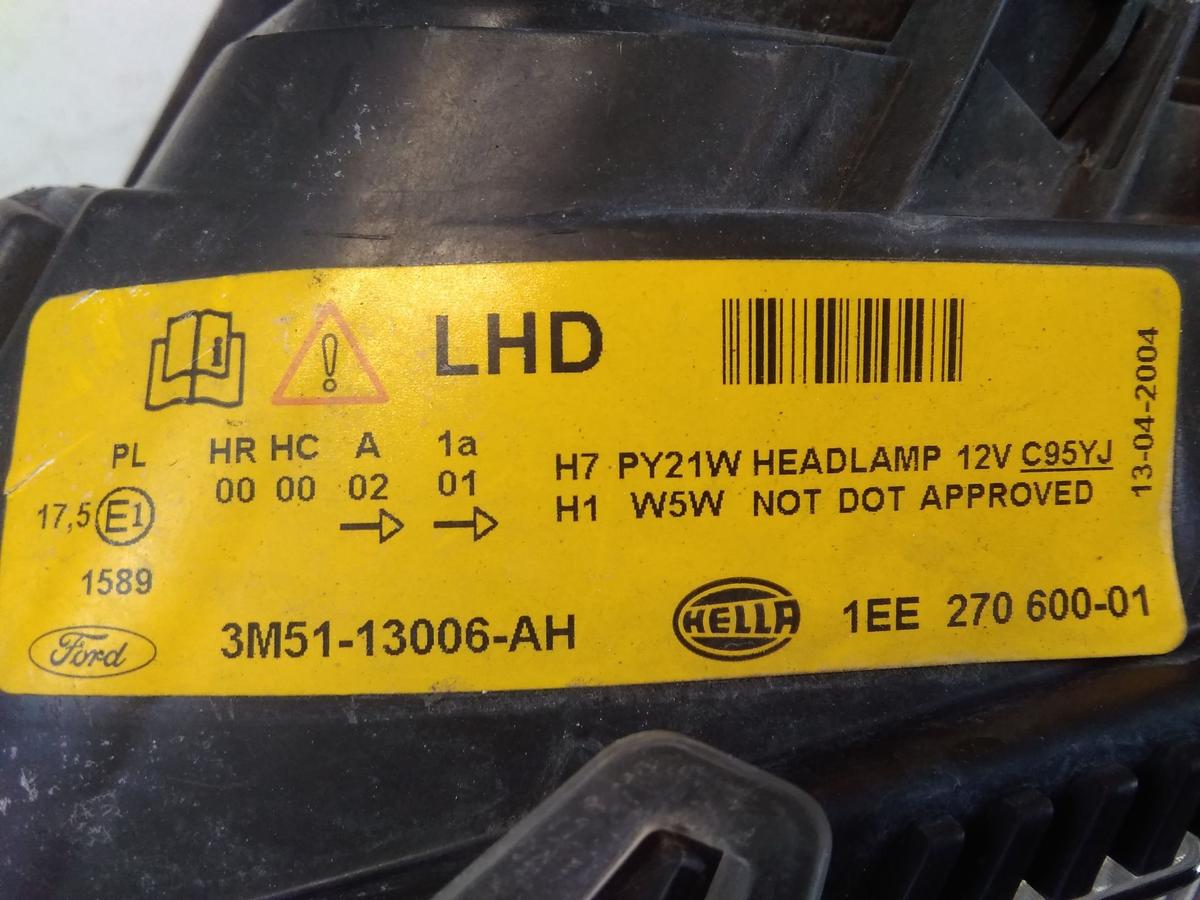 Ford C-Max 1 original Scheinwerfer links Hella mit LWR Bj.2004