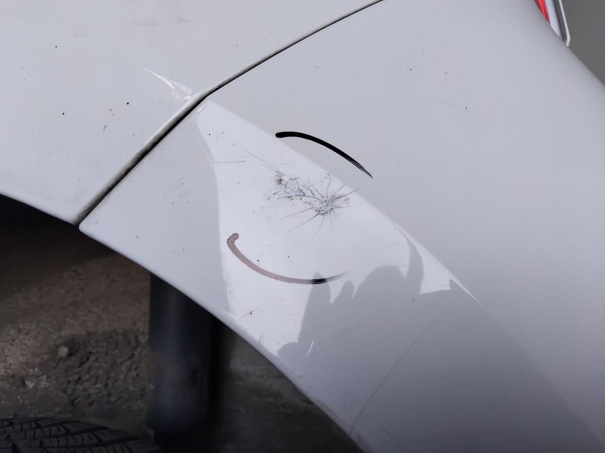 Skoda Citigo original Sto&szlig;stange Stossf&auml;nger hinten LB9A Candywei&szlig; BJ2017