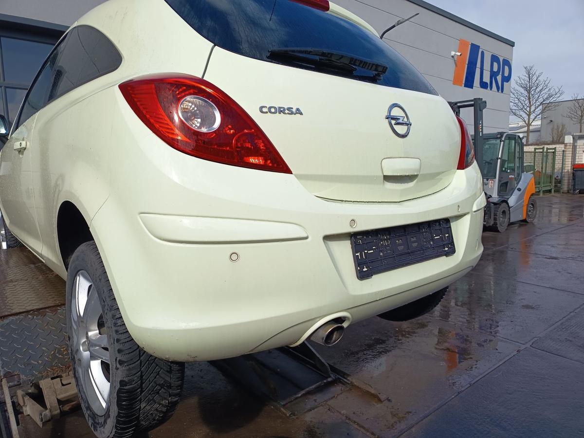 Opel Corsa D 3t&uuml;rer Sto&szlig;stange F&auml;nger hinten Heck Z30R Guacamolewei&szlig; Bj 2012