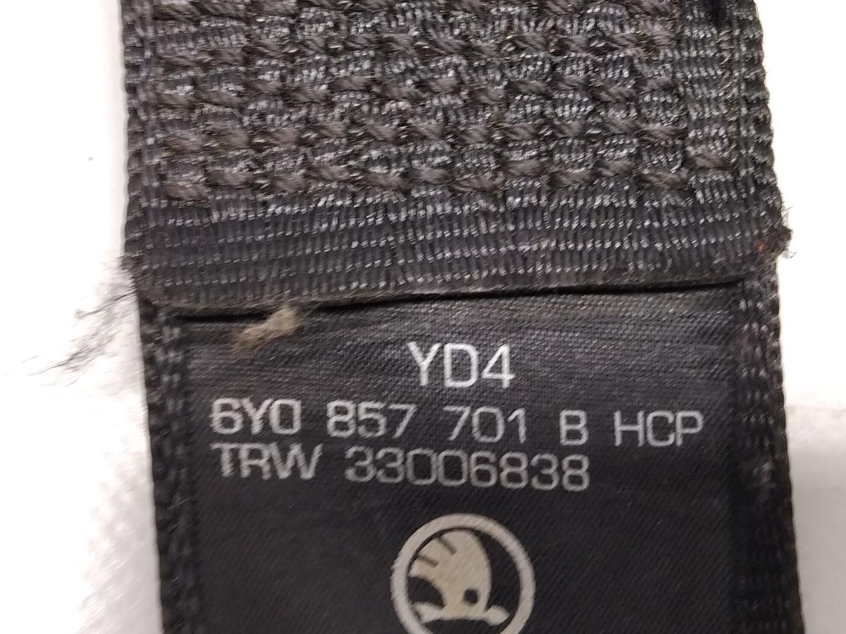 Skoda Fabia 1 6Y original Sicherheitsgurt vorn links schwarz unfallfrei Bj.2005