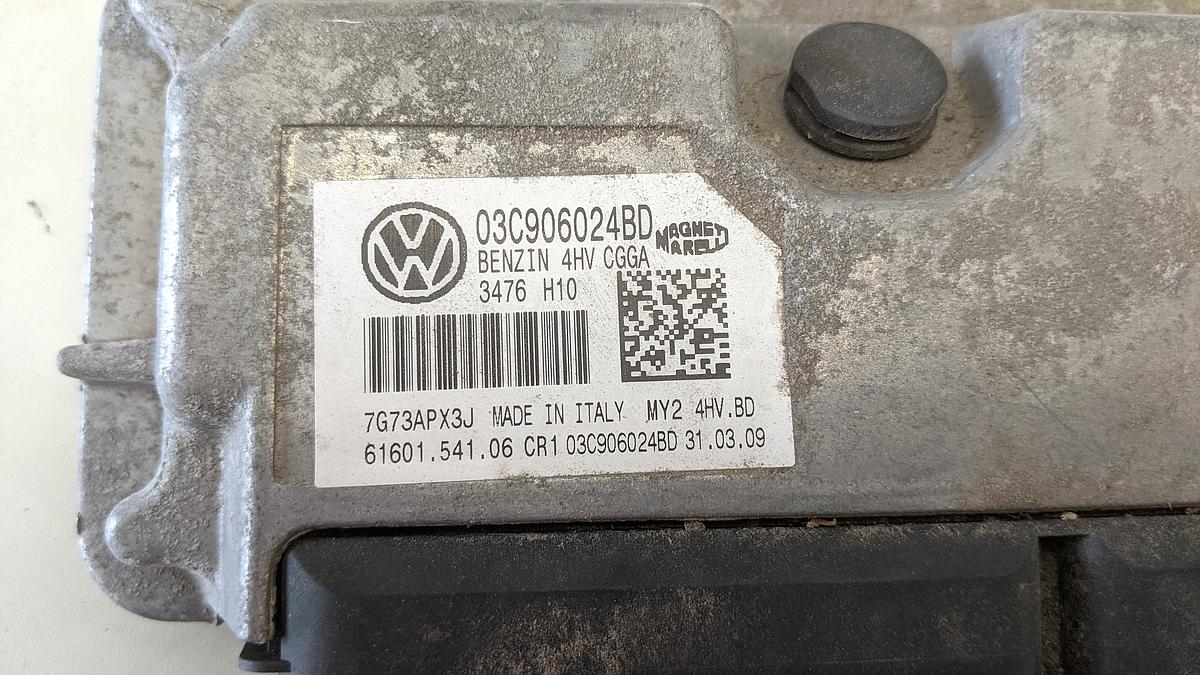 VW Golf 6 VI 1K Motorsteuergerät CGGA Steuergerät Motor ECU 1,4 59kw Marelli