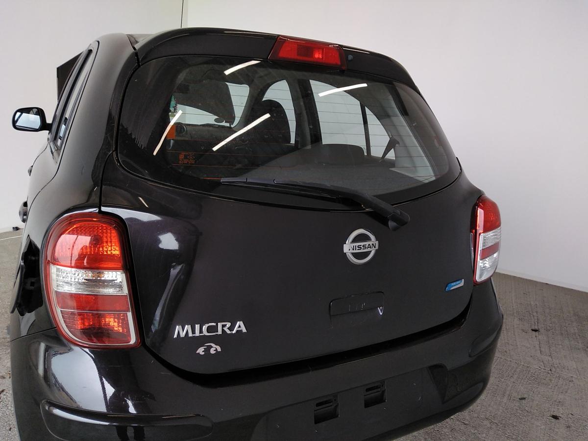 Nissan Micra K13 Heckklappe dunkelbraunmetallic GAB nightshade mit Heckscheibe Bj.2012