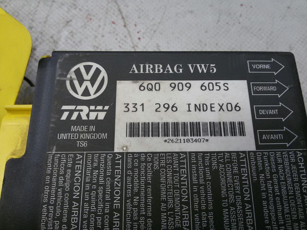 VW Polo 9N Steuergerät Air-bag 6Q0909605S BJ2002