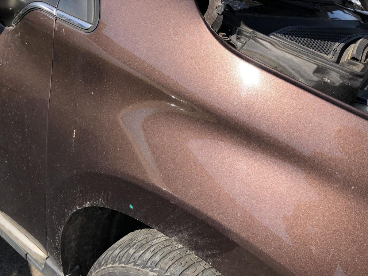 Peugeot 2008 I CU Kotflügel vorn rechts Beifahrerseite ETV Braun Makaha
