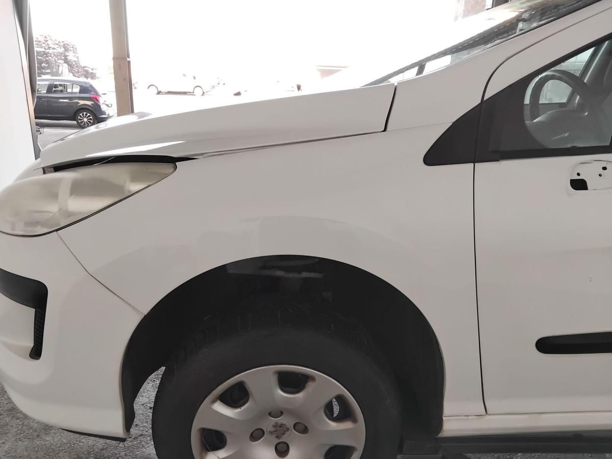 Peugeot 308 I original Kotfl&uuml;gel vorn links EWP Schneewei&szlig; BJ2010