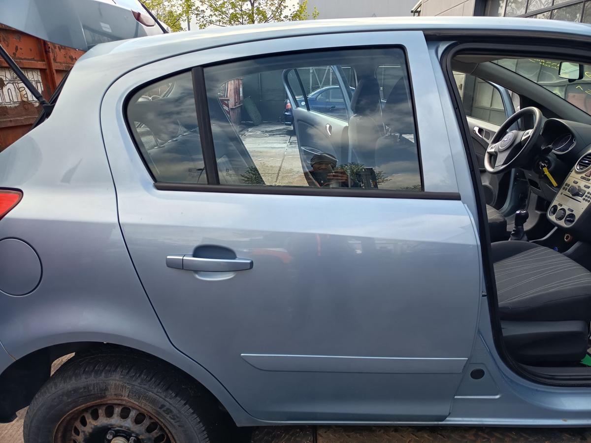Opel Corsa D 5t&uuml;rer original T&uuml;r hinten rechts Fond Z21C Aeroblau Bj 2007