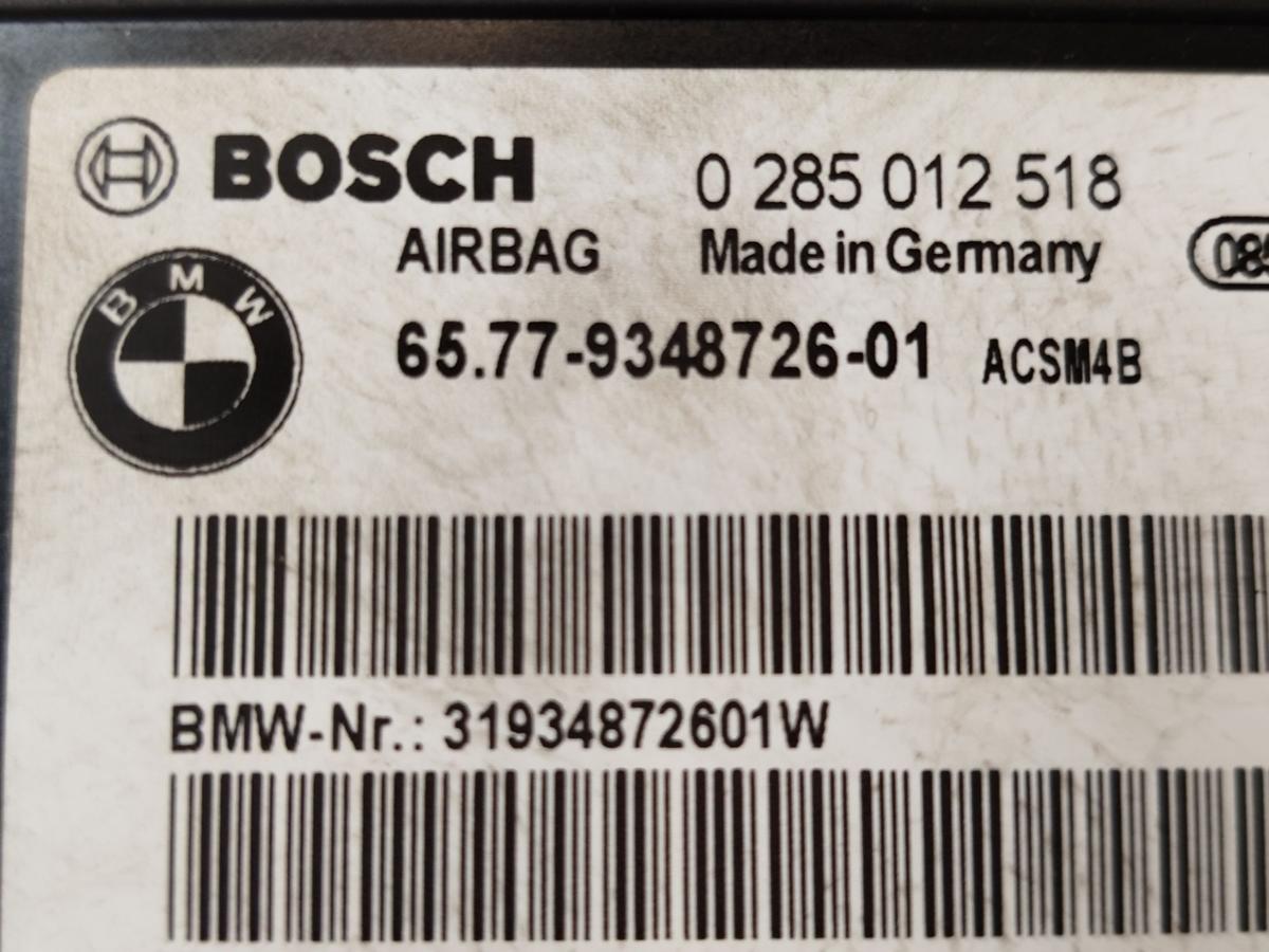 BMW 1er F20 Steuerger&auml;t Airbag Airbagsteuerger&auml;t Bosch 0285012518 OEM