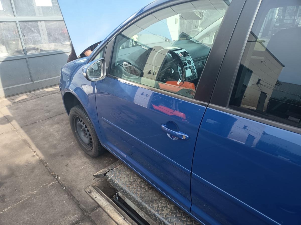 VW Touran GP 1T original T&uuml;r vorn links Fahrer Rohbau L5M Indienblau Bj 2009