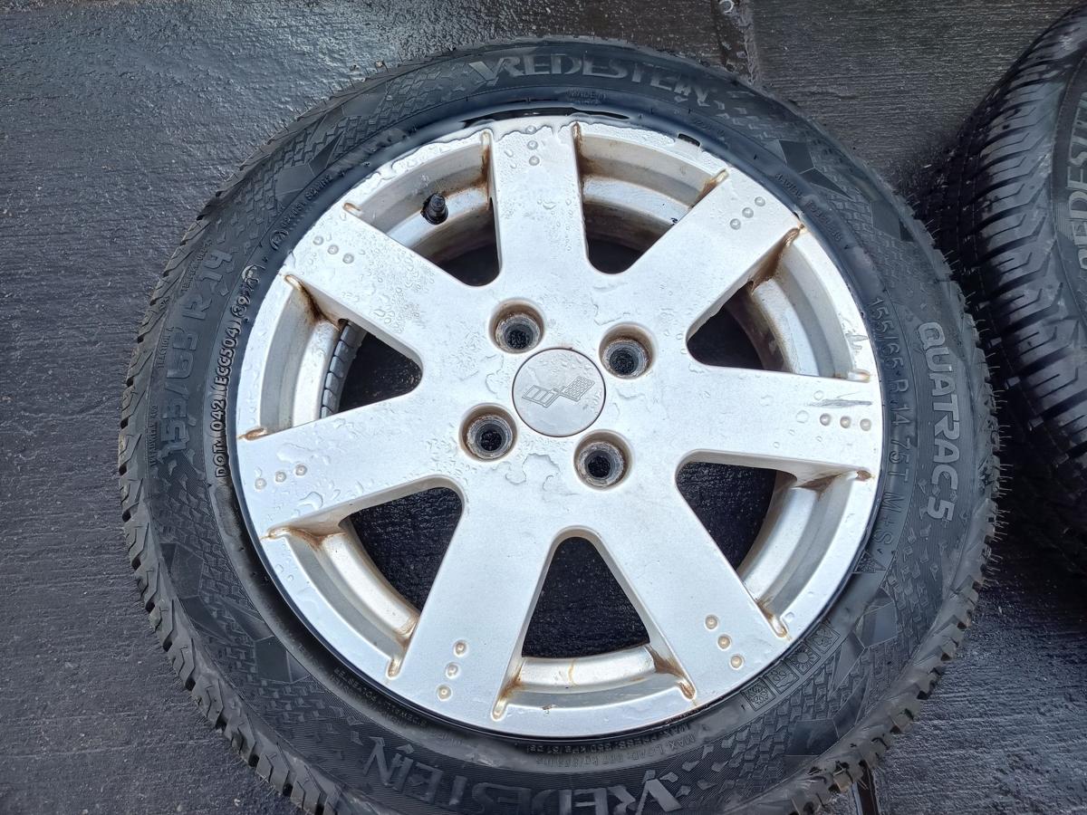 Ligier X-too Max original Komplettradsatz mit Alufelgen 4,5x14 ET36 Bj 2005