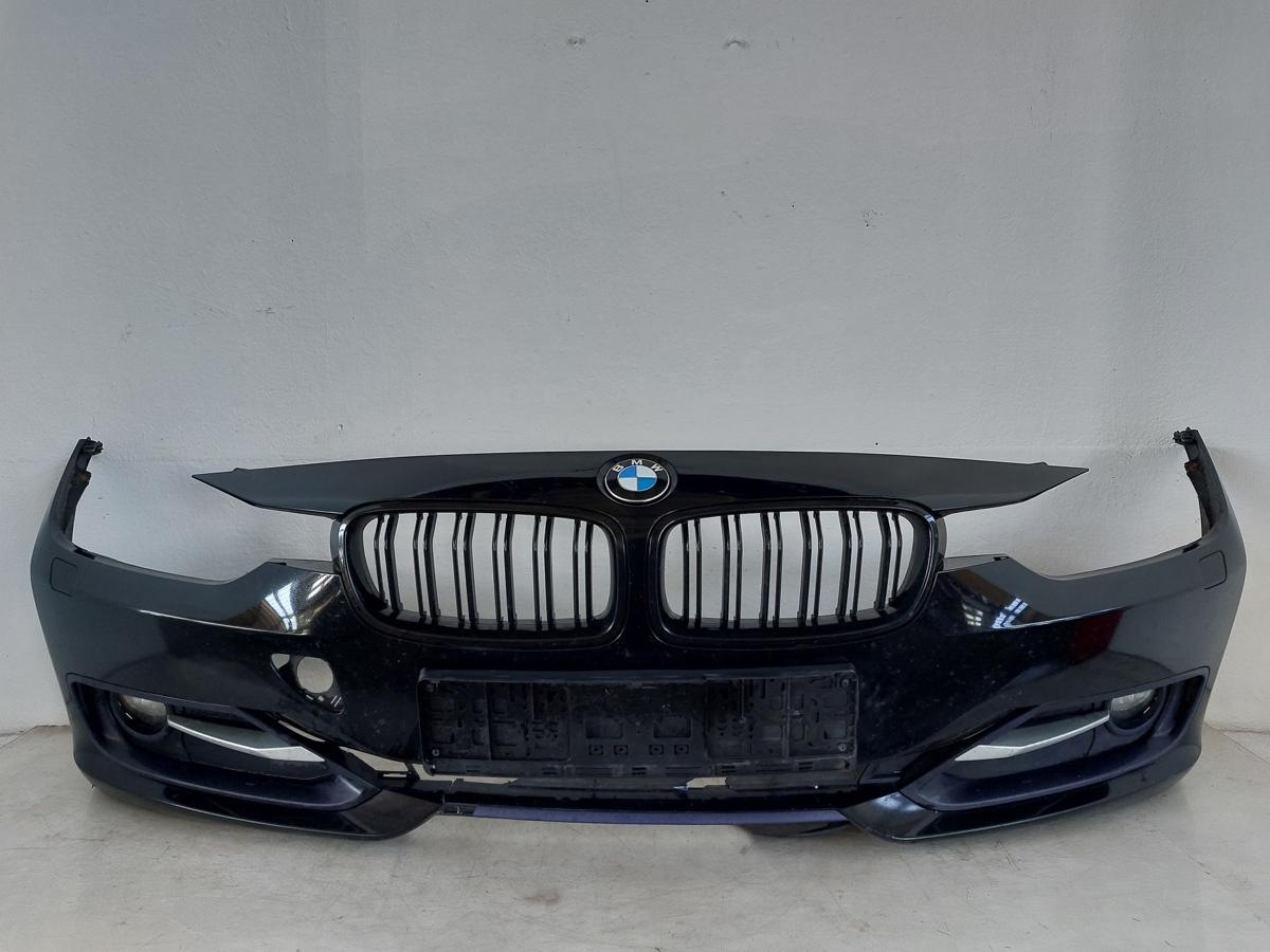 BMW 3er F30 F31 Sportline Sport Sto&szlig;f&auml;nger vorn Nebel SRA 668 schwarz SCHADEN