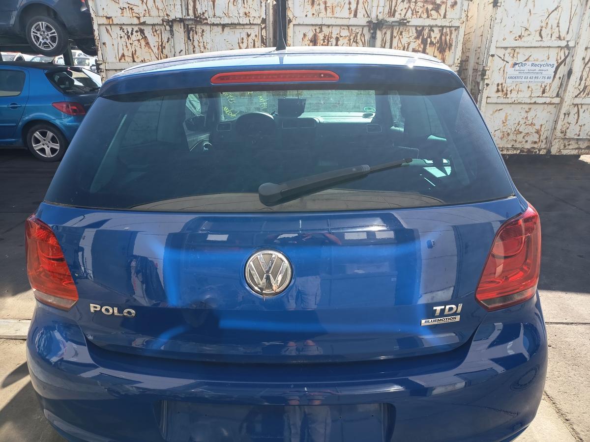 VW Polo 6R orig Heckklappe mit Scheibe Kofferraum LD5E Blau Bj 2011