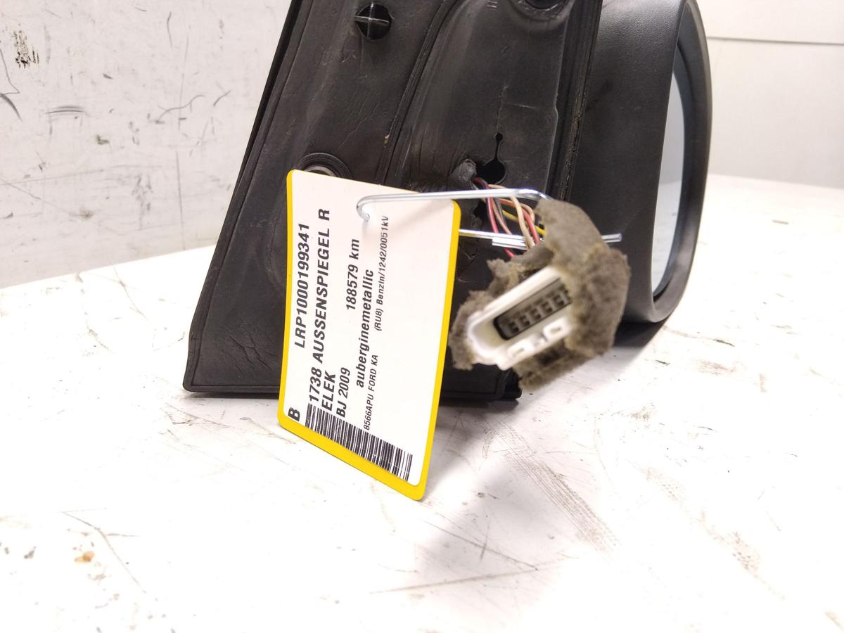 Ford Ka 2 RU8 original Au&szlig;enspiegel rechts elektrisch beheizt Bj.2009 aubergine