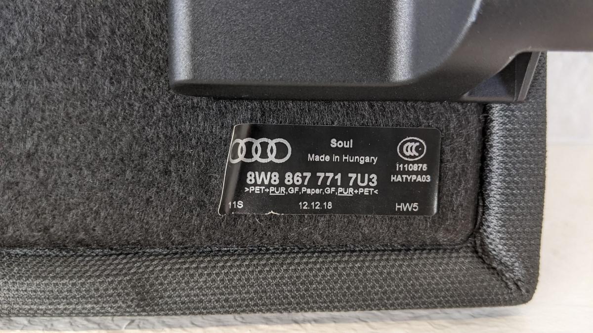 ORIGINAL Audi Rep.-Satz Befestigung Kofferraumablage Hutablage A5