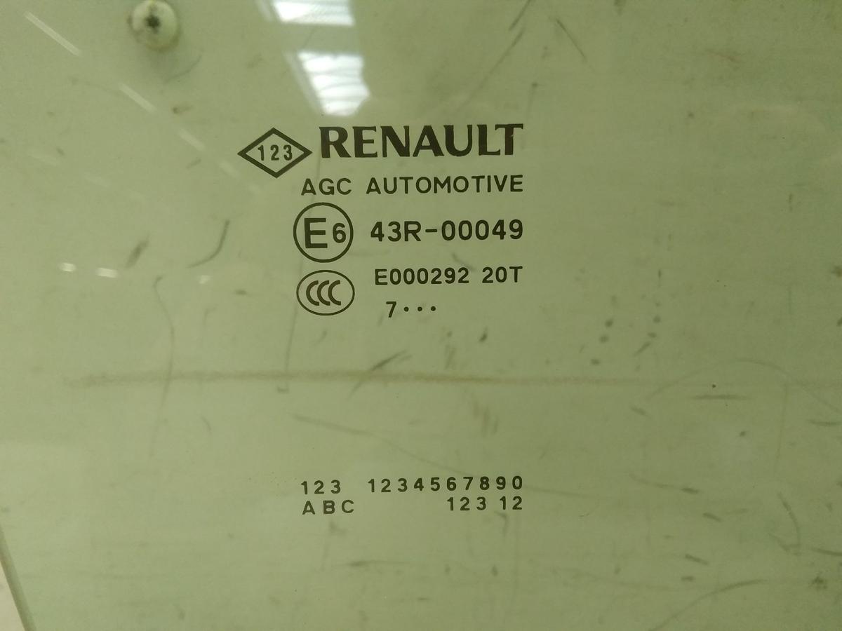 Renault Scenic 4 Türscheibe vorn rechts grüncolor Bj.2017