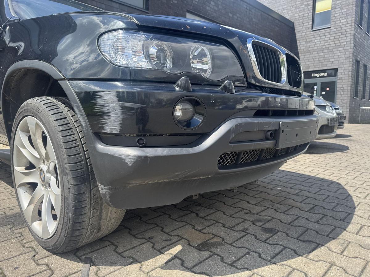 BMW X5 E53 original Sto&szlig;stange Stossf&auml;nger vorn 475 Blacksaphire Metallic