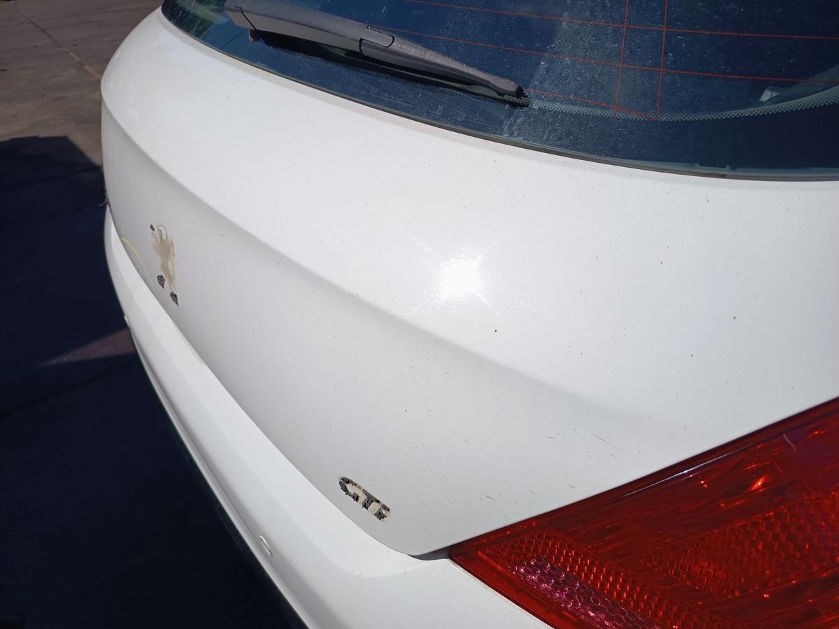 Peugeot 308 original Heckklappe mit Scheibe Rost EWP Schneewei&szlig; Bj 2011