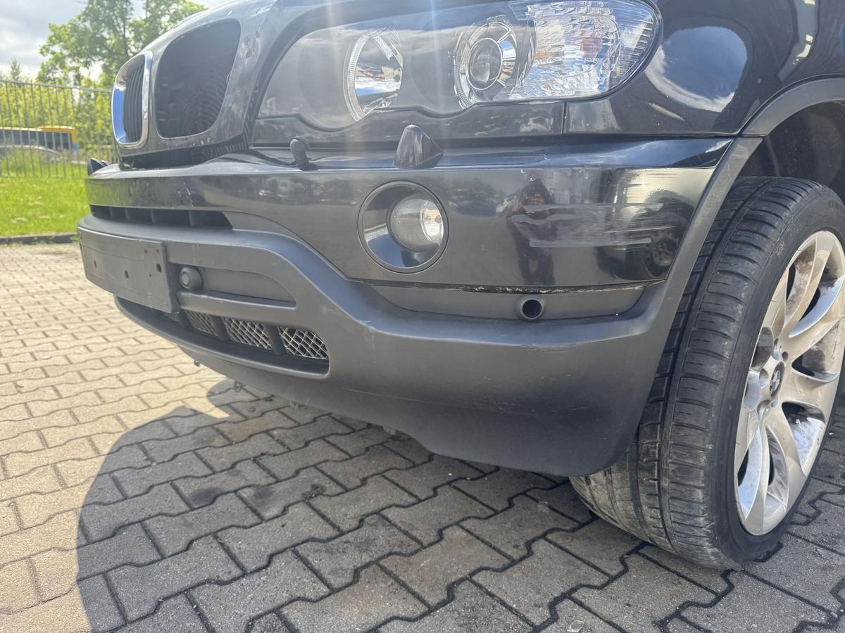 BMW X5 E53 original Sto&szlig;stange Stossf&auml;nger vorn 475 Blacksaphire Metallic