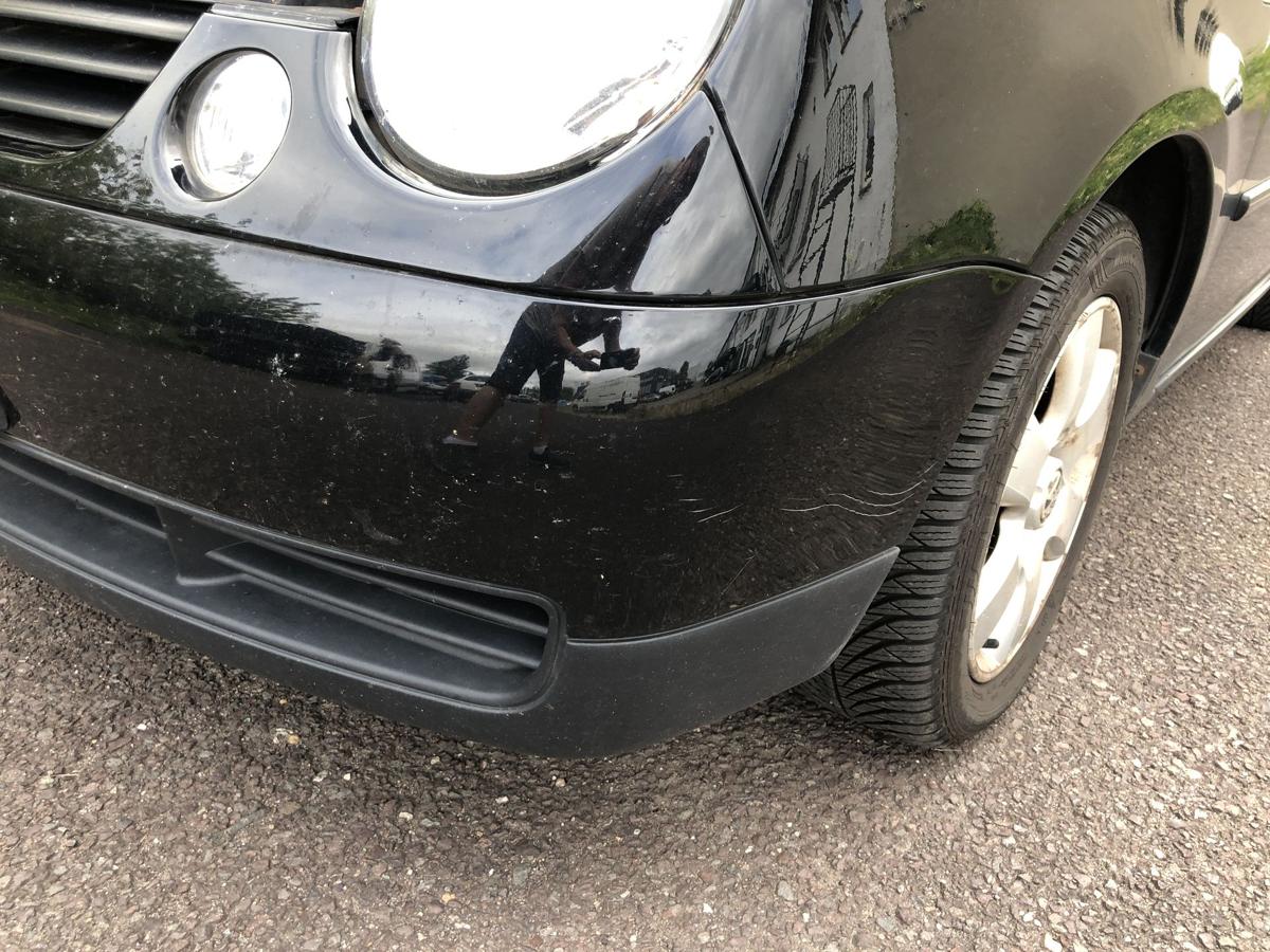 VW Lupo 6X Sto&szlig;f&auml;nger vorn Frontsch&uuml;rze Sto&szlig;stange L041 Brillantschwarz