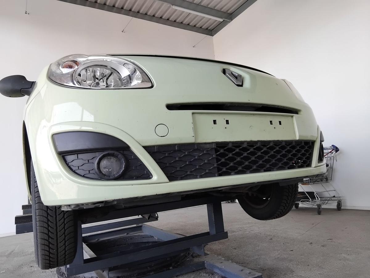 Renault Twingo 2 original Sto&szlig;f&auml;nger Sto&szlig;stange vorn DVF97 Pastellgelb BJ2008