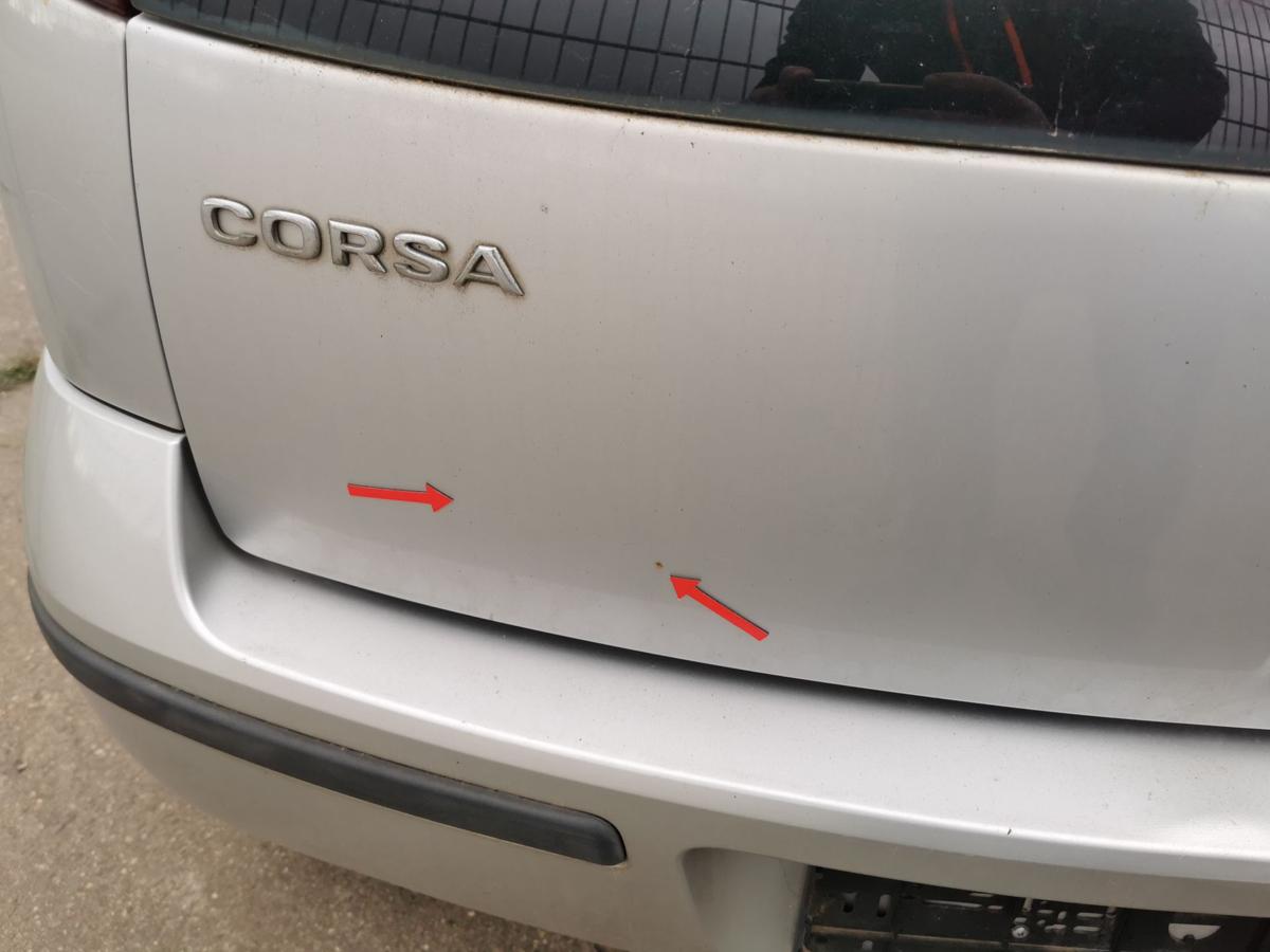 Opel Corsa C Heckklappe mit Scheibe Klappe Deckel hinten 3trg Rohbau Z157