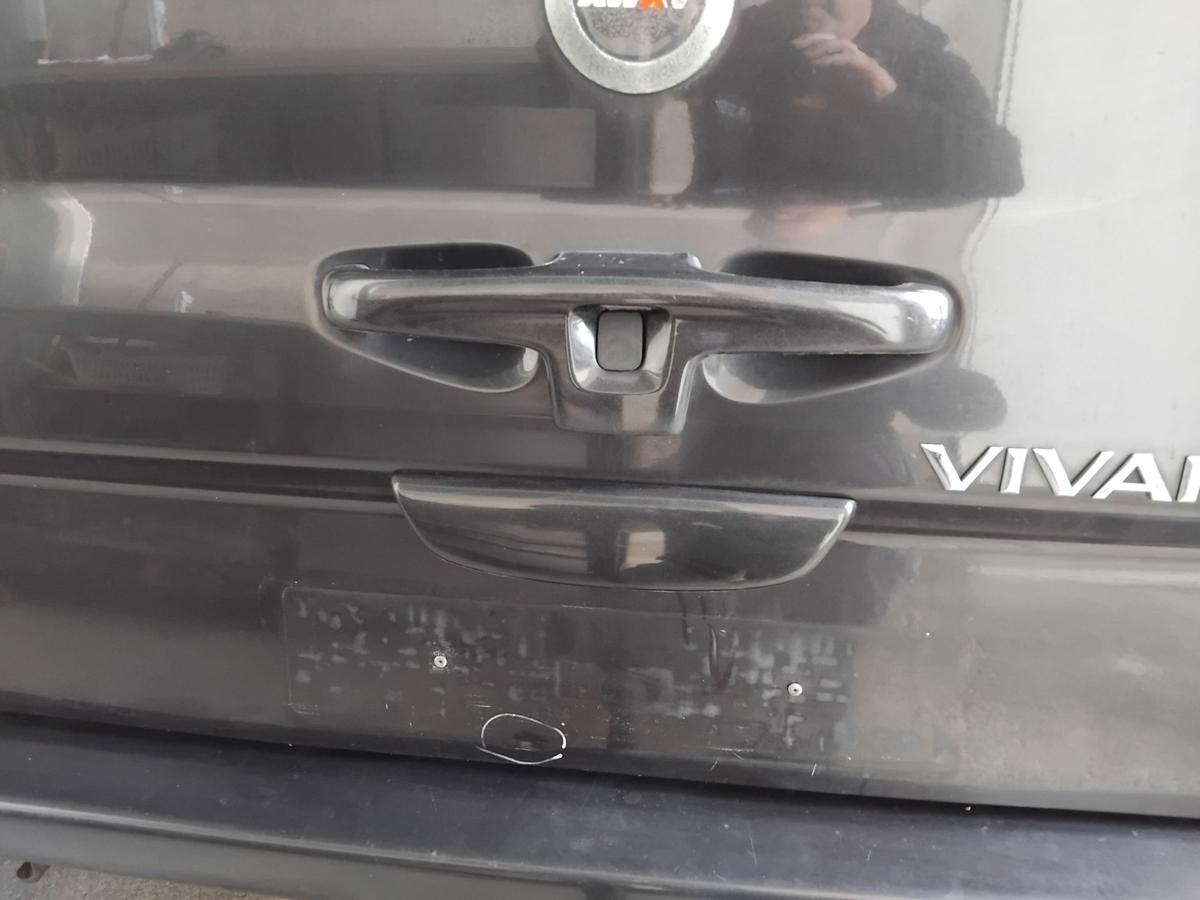 Opel Vivaro A Heckklappe mitternachtschwarz L298 mit Heckscheibe BJ2003