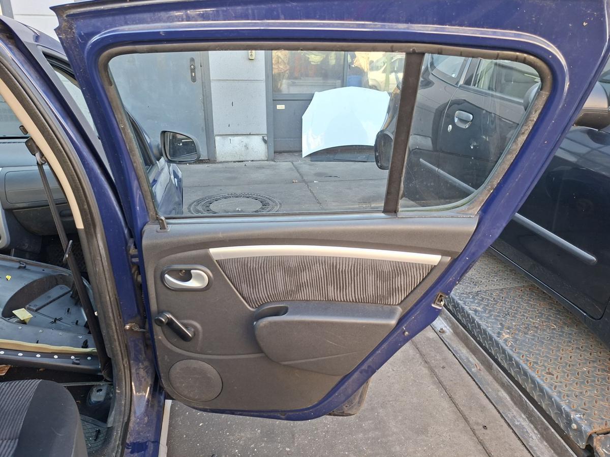 Dacia Sandero original Tür hinten rechts EZ 2010 OV61H-Blue Marine
