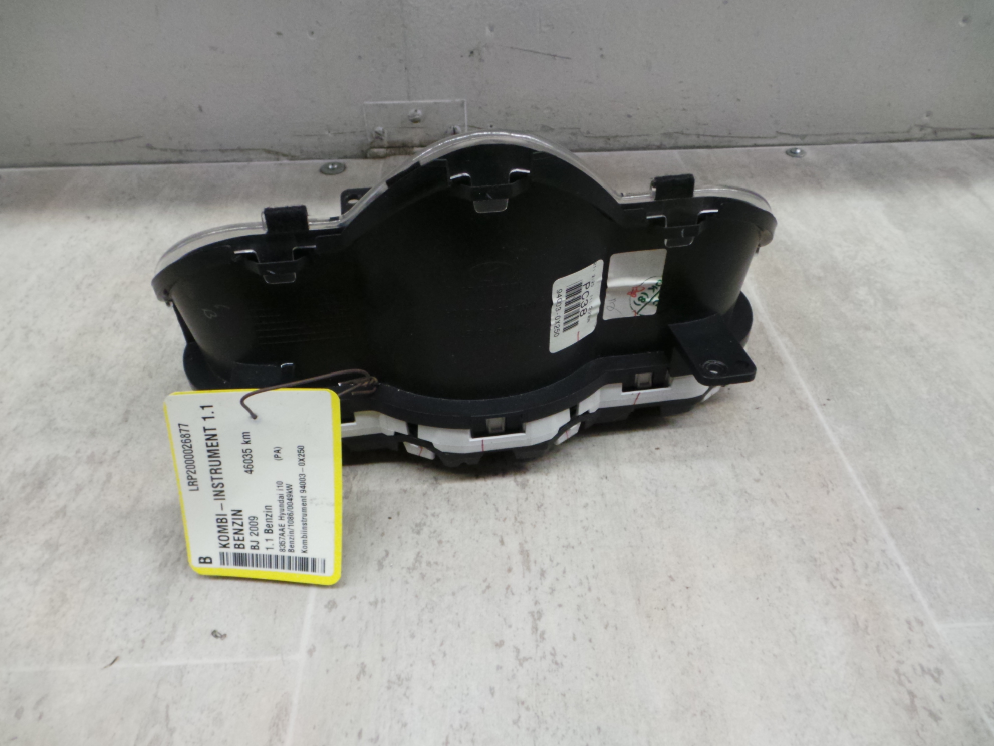 Hyundai i10 Bj.08-13 Kombiinstrument Tacho 1.1 Benzin 49KW 94003-0X250