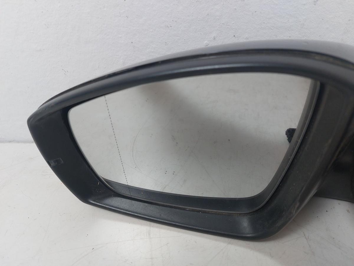 VW Polo 6R Au&szlig;enspiegel links Spiegel Seitenspiegel elek L041 Brillantschwarz