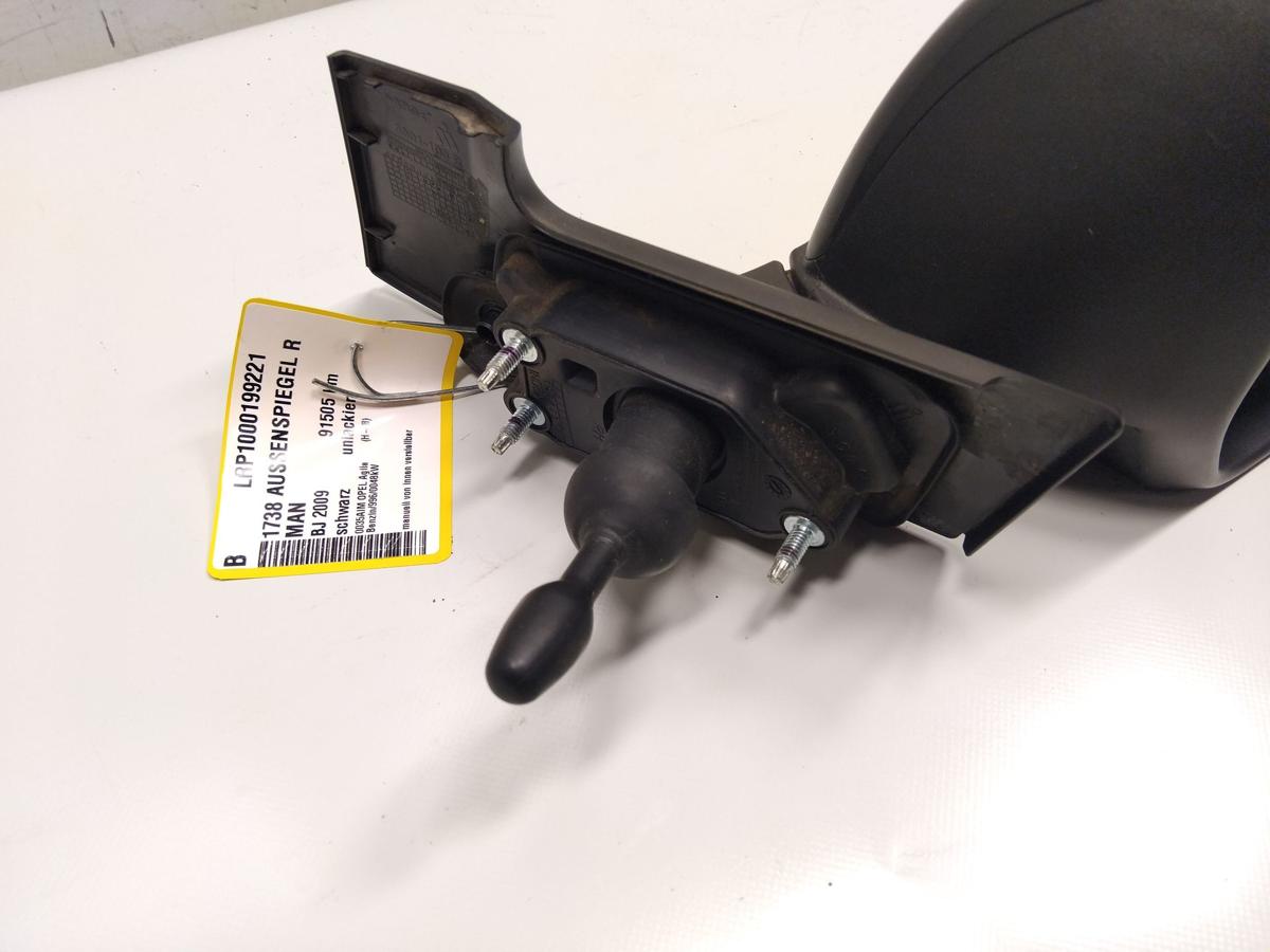 Opel Agila B original Au&szlig;enspiegel rechts manuell BJ2009 unlackiert