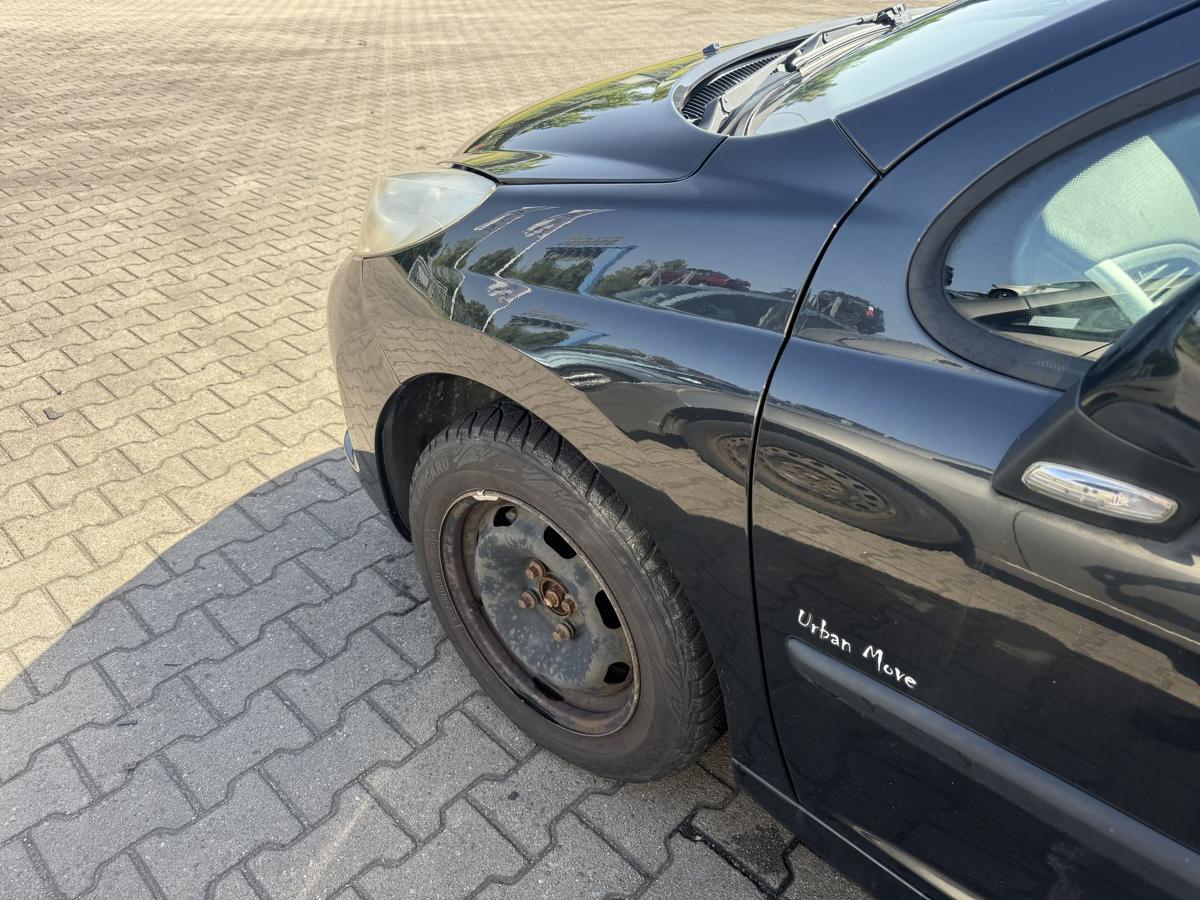 Peugeot 207 original Kotfl&uuml;gel vorn links EXL-Obsidianschwarz Bj.2008
