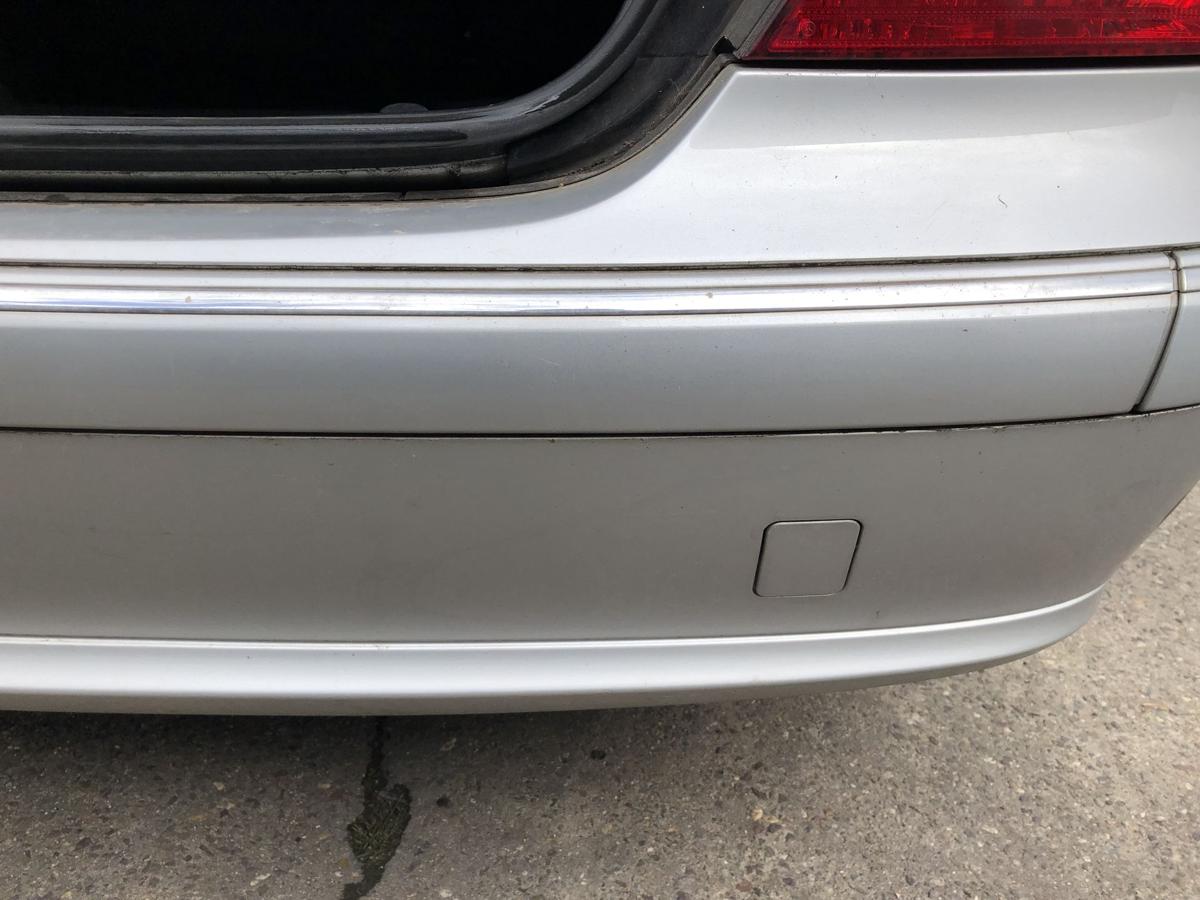 Mercedes E Klasse W211 Limo Sto&szlig;f&auml;nger hinten Hecksch&uuml;rze ohne PDC 744 silber